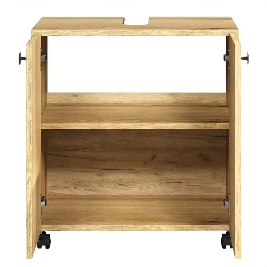 Pastatoma vonios spintelė KI1289 - €46 Save 50% 25-50, __label:Pristatymas 1-2 d.d., color-ruda, material-mediena,
