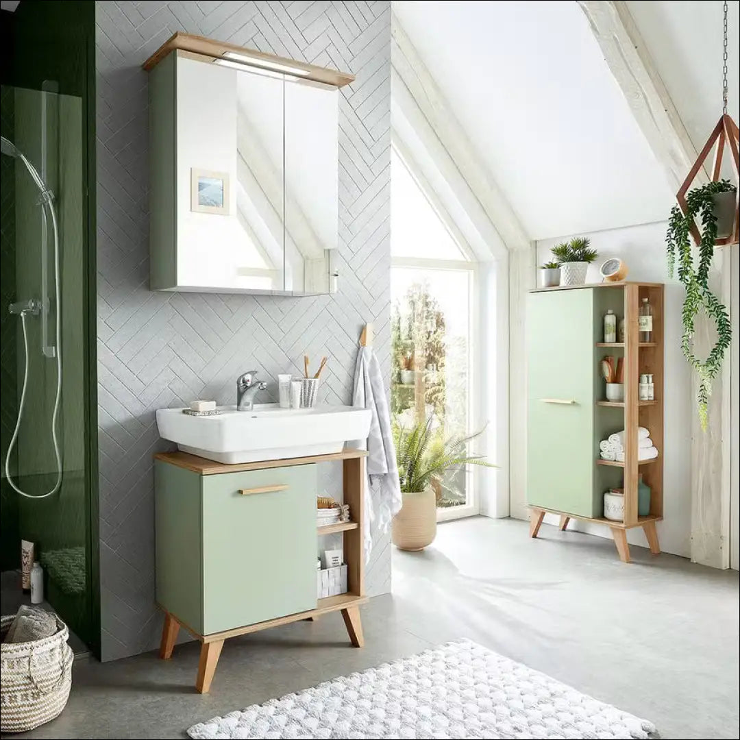 Pastatoma vonios spintelė KI1290 - €63 Save 50% 50-100, __label:Pristatymas 1-2 d.d., color-ruda, color-zalia,