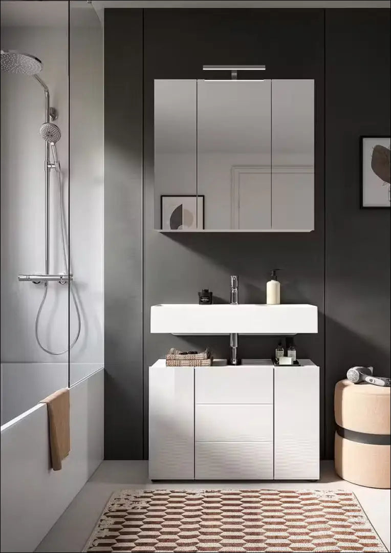 Pastatoma vonios spintelė KI1292 - €30 Save 70% 25-50, __label:Pristatymas 1-2 d.d., color-balta, materia-MDF,