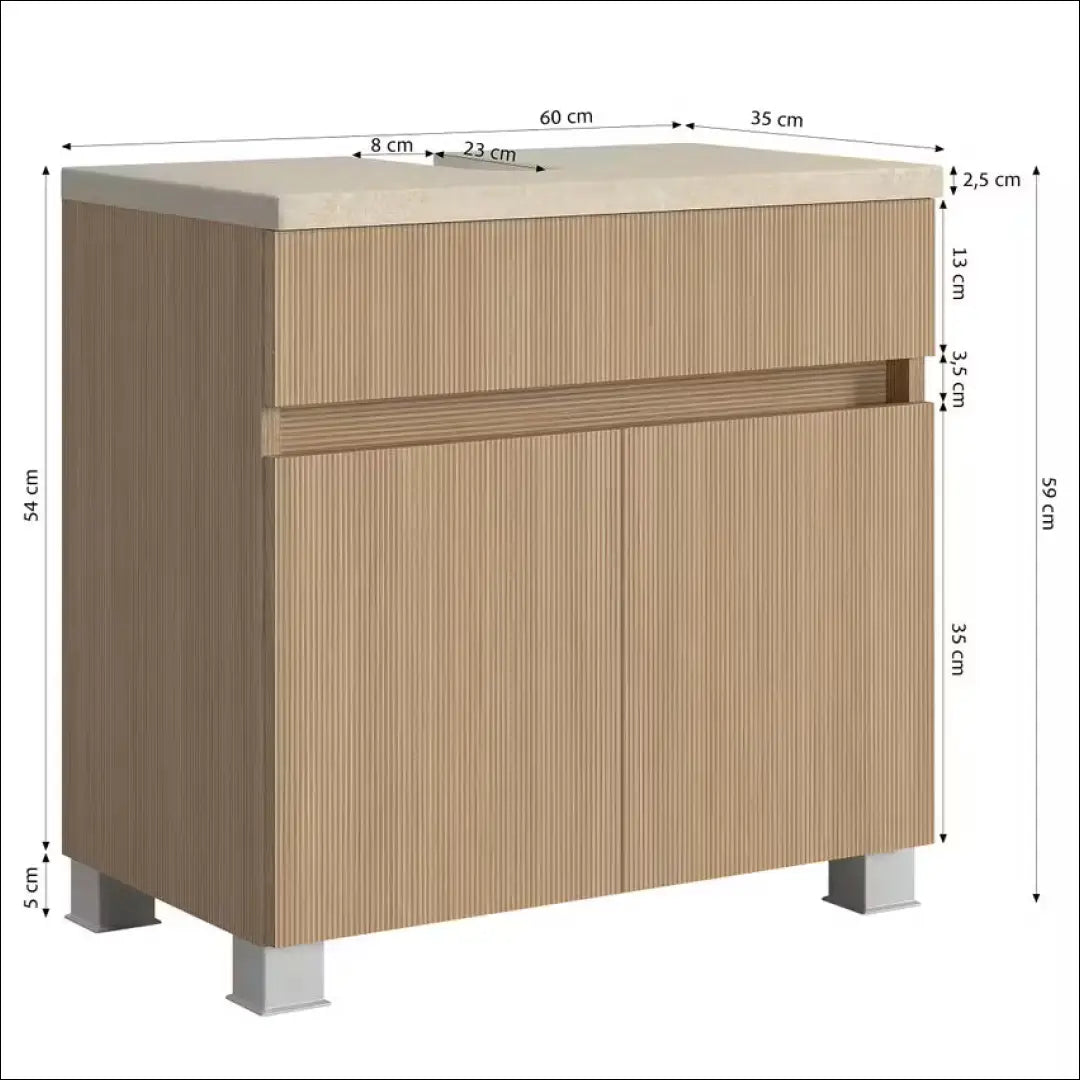 Pastatoma vonios spintelė KI1304 - €48 Save 50% 25-50, __label:Pristatymas 1-2 d.d., color-ruda, color-smelio,