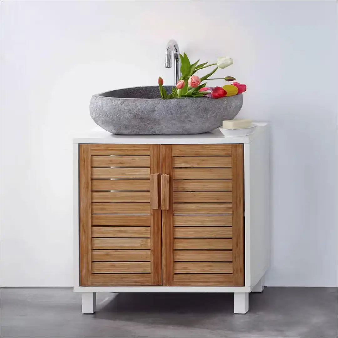 Pastatoma vonios spintelė KI13165 - €35 Save 65% 25-50, __label:Pristatymas 1-2 d.d., color-balta, color-ruda,