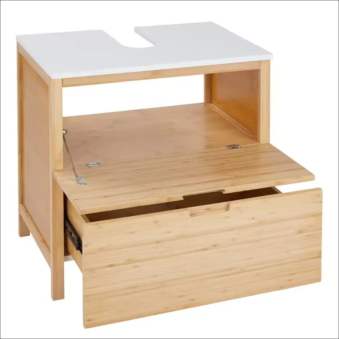 Pastatoma vonios spintelė KI1329 - €70 Save 50% 50-100, __label:Pristatymas 1-2 d.d., color-balta, color-ruda,