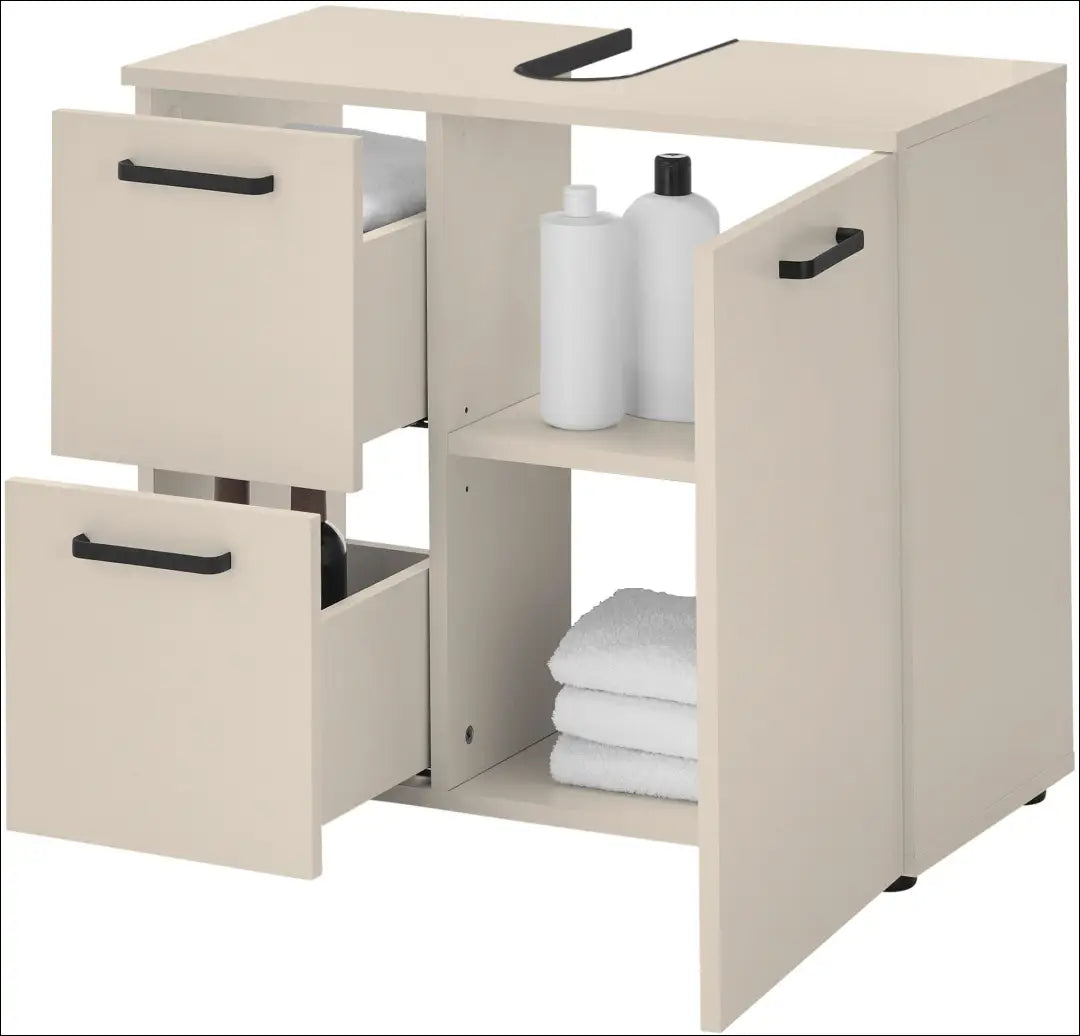 Pastatoma vonios spintelė KI1537 - €63 Save 50% 50-100, __label:Pristatymas 1-2 d.d., color-kremas, material-mediena,