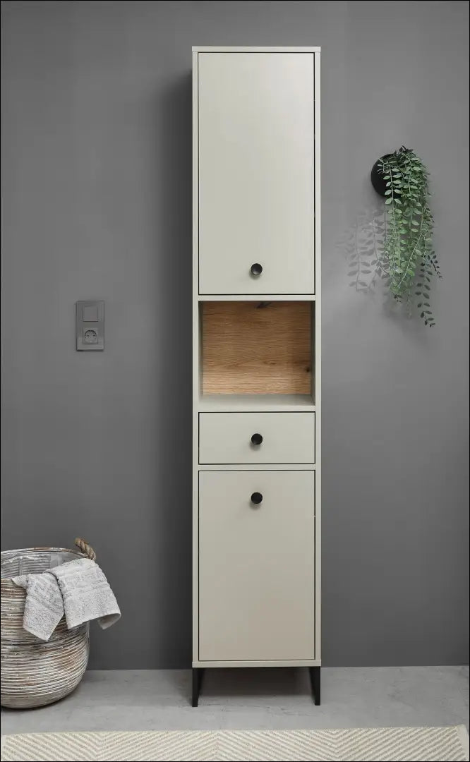 Pastatoma vonios spintelė KI1724 - €99 Save 50% 50-100, __label:Pristatymas 1-2 d.d., color-smelio, material-mediena,