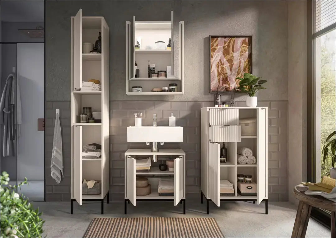 Pastatoma vonios spintelė KI1738 - €124 Save 50% 100-200, __label:Pristatymas 1-2 d.d., color-smelio, material-mdf,