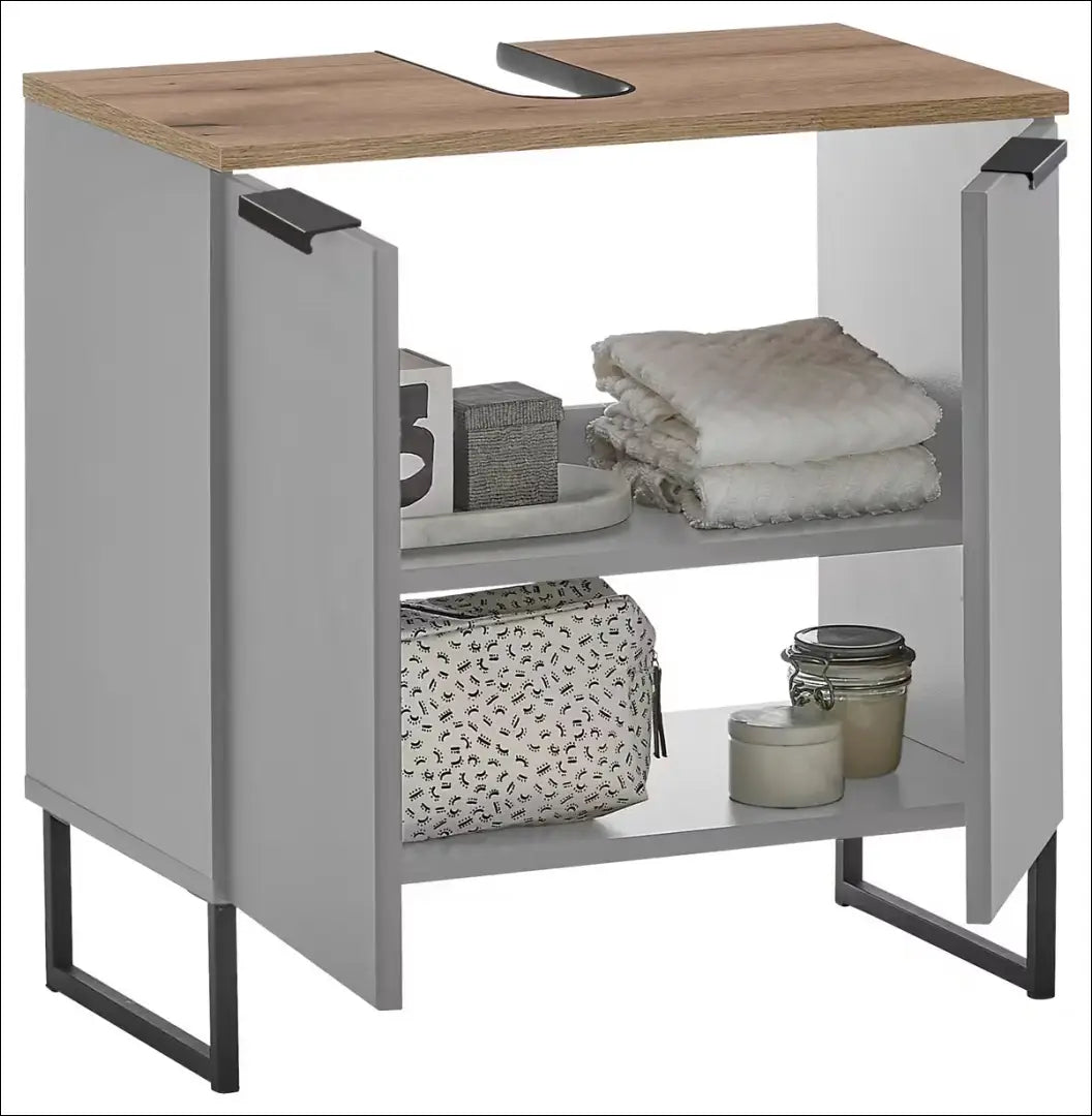 Pastatoma vonios spintelė KI1755 - €73 Save 50% 50-100, __label:Pristatymas 1-2 d.d., color-pilka, color-ruda,