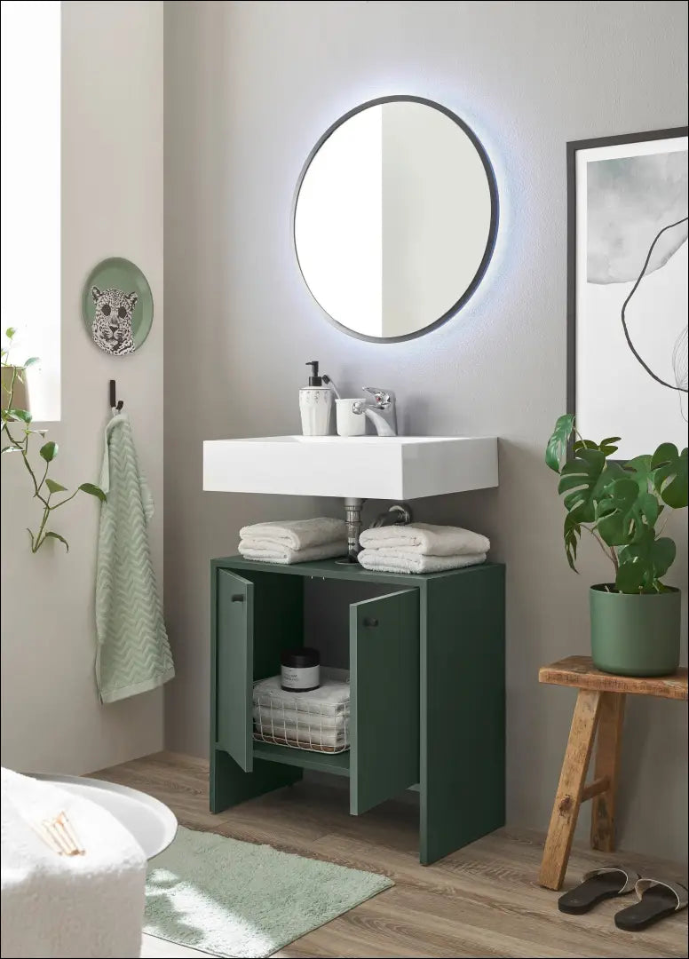 Pastatoma vonios spintelė KI1767 - €25 Save 65% 25-50, __label:Pristatymas 1-2 d.d., color-zalia, material-mediena,