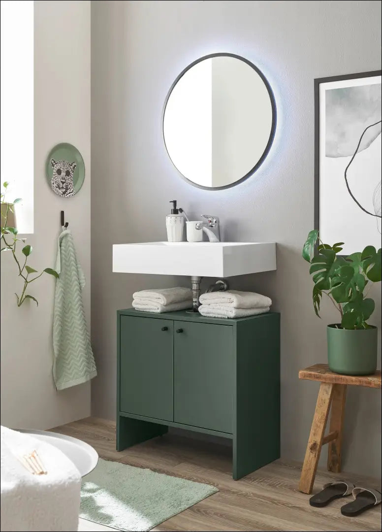 Pastatoma vonios spintelė KI1767 - €25 Save 65% 25-50, __label:Pristatymas 1-2 d.d., color-zalia, material-mediena,