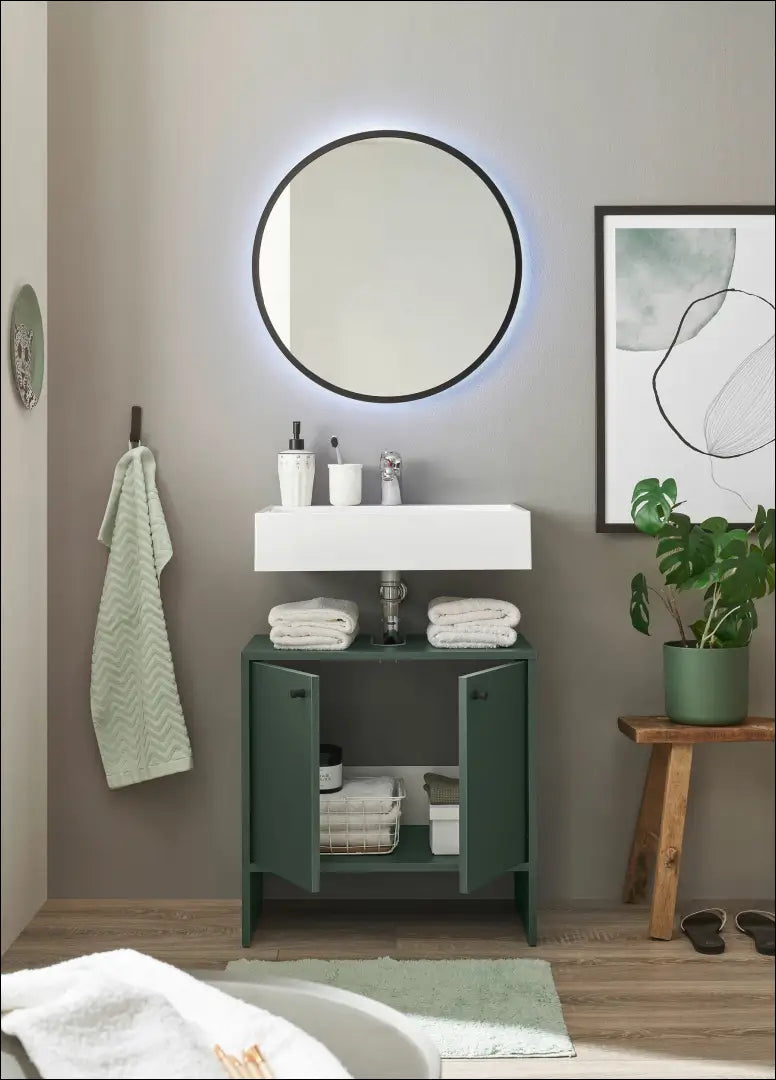 Pastatoma vonios spintelė KI1767 - €25 Save 65% 25-50, __label:Pristatymas 1-2 d.d., color-zalia, material-mediena,