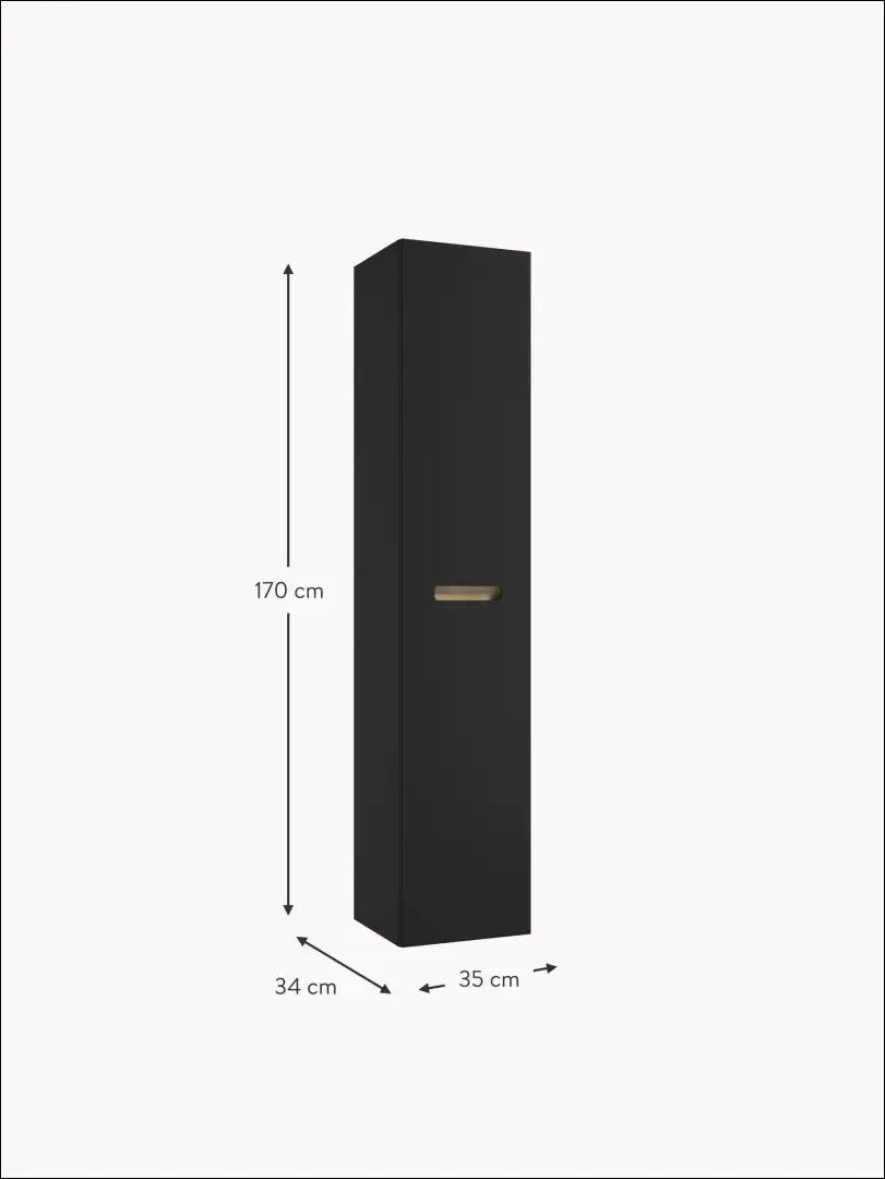 Pastatoma vonios spintelė KI825 - €144 Save 55% 100-200, __label:Pristatymas 1-2 d.d., color-juoda, material-mdf,