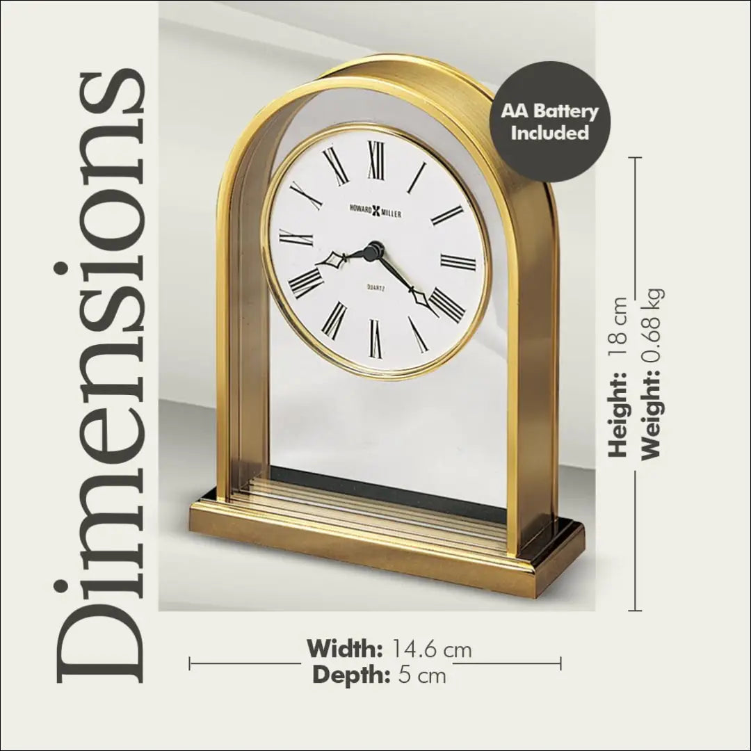 Pastatomas laikrodis DI9109 - €40 Save 55% 25-50, __label:Pristatymas 1-2 d.d., color-auksine, interjeras, laikrodziai