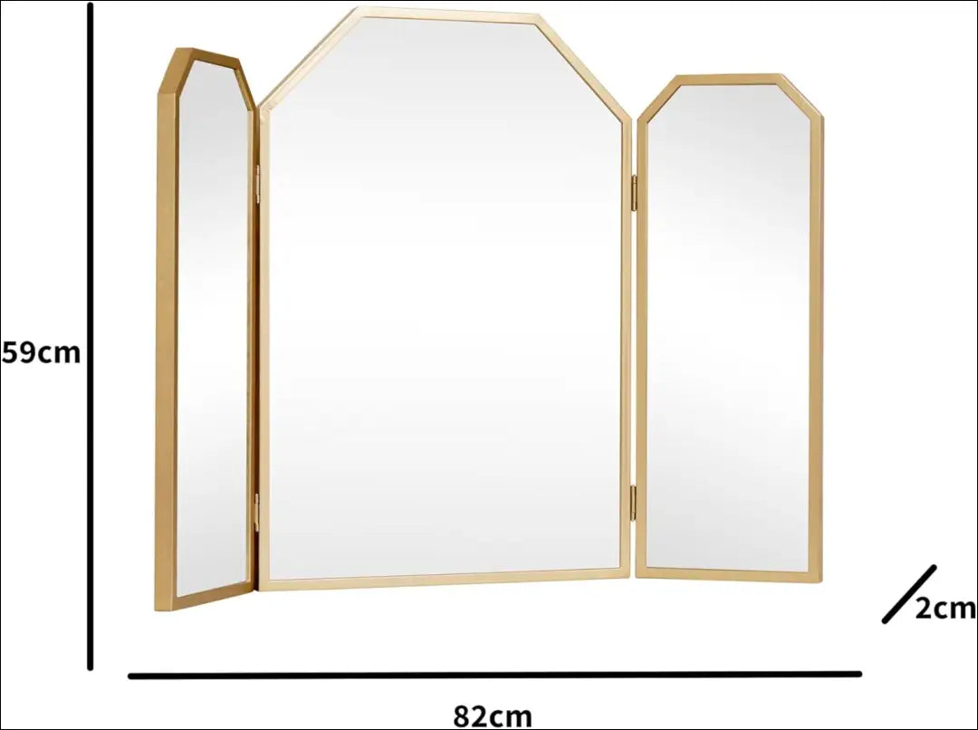 Pastatomas veidrodis DI10374 - €123 Save 50% 100-200, __label:Pristatymas 1-2 d.d., color-auksine, interjeras,