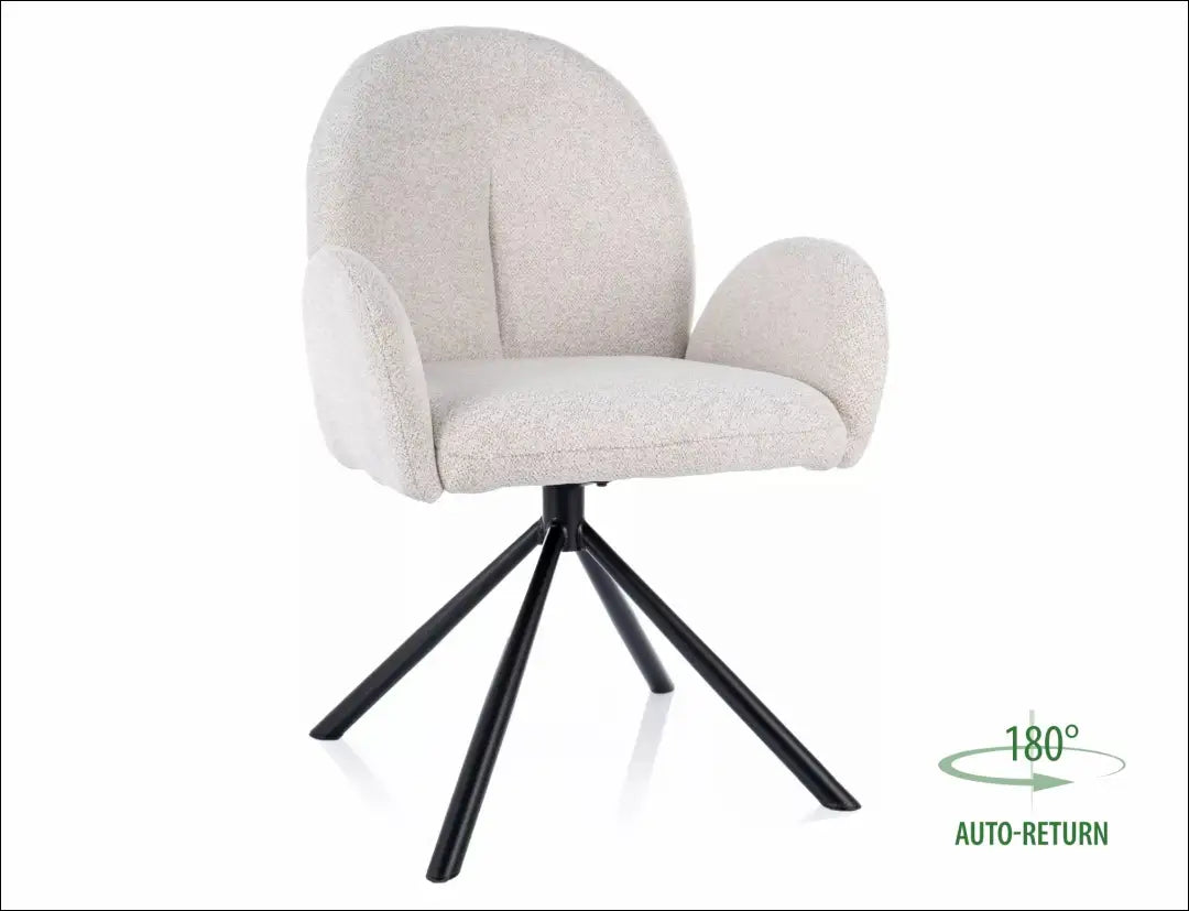 Pasukama kėdė AL017 - €127 Save 20% 100-200, __label:Pristatymas 5-14 d.d., color-kremas, color-pilka, kedes-valgomojo