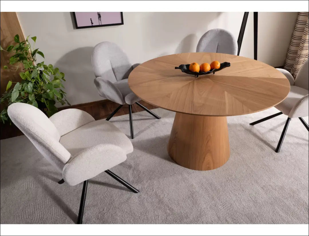 Pasukama kėdė AL017 - 100-200, __label:Pristatymas 5-14 d.d., color-kremas, color-pilka, kedes-valgomojo €100 to €200