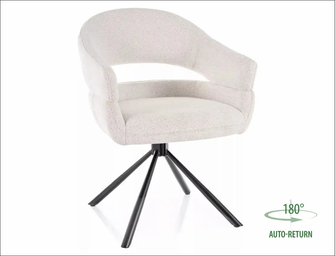 Pasukama kėdė AL042 - €112 Save 20% 100-200, __label:Pristatymas 5-14 d.d., color-kremas, color-pilka, kedes-valgomojo