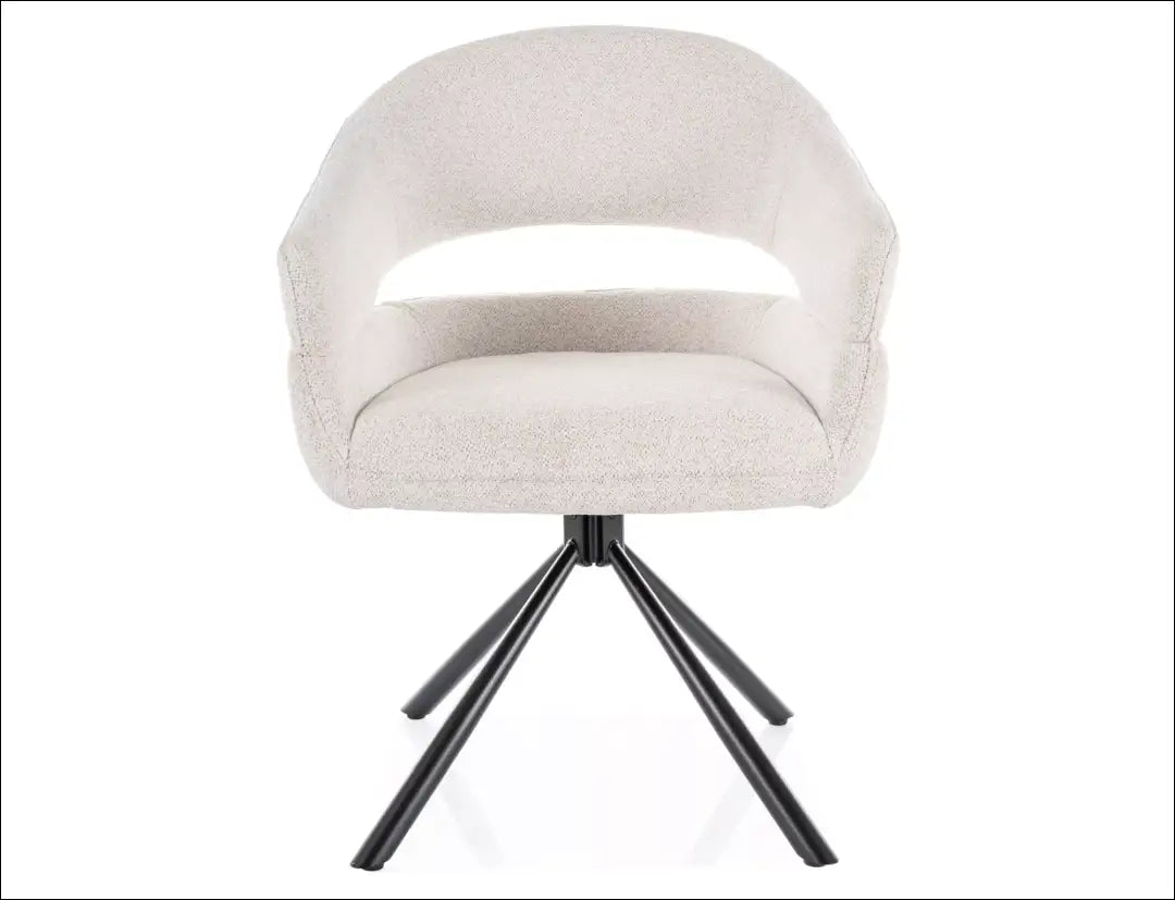 Pasukama kėdė AL042 - 100-200, __label:Pristatymas 5-14 d.d., color-kremas, color-pilka, kedes-valgomojo €100 to €200