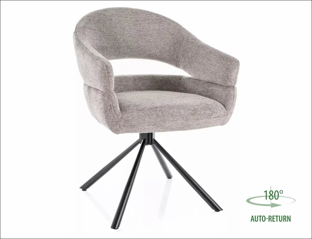 Pasukama kėdė AL042 - €112 Save 20% 100-200, __label:Pristatymas 5-14 d.d., color-kremas, color-pilka, kedes-valgomojo