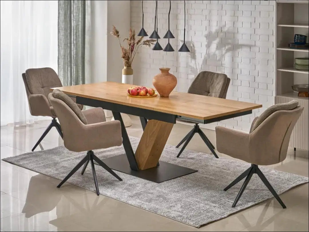 Pasukama kėdė LR002 - €103 Save 20% 100-200, __label:Pristatymas 5-14 d.d., color-ruda, kedes-valgomojo,