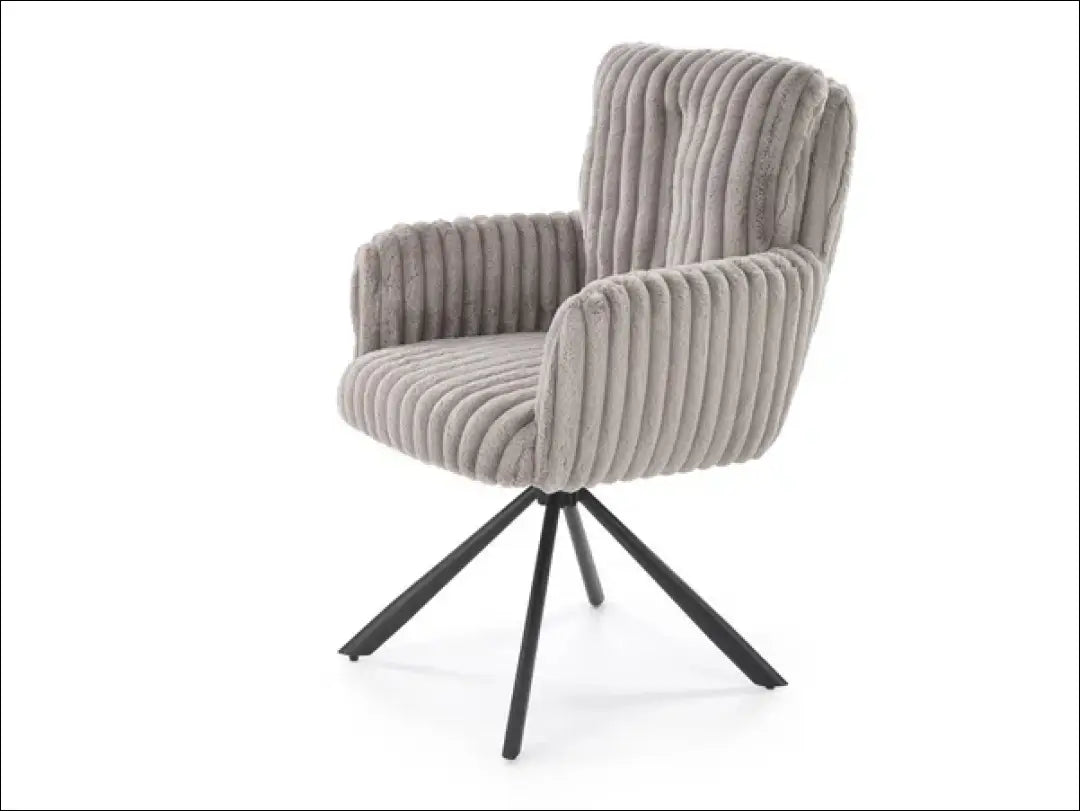 Pasukama kėdė LR004 - 100-200, __label:Pristatymas 5-14 d.d., color-kremas, color-pilka, kedes-valgomojo €100 to €200