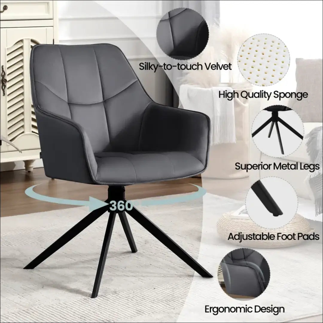 Pasukama kėdė VI1157 - €61 Save 55% 50-100, __label:Pristatymas 1-2 d.d., color-pilka, kedes-valgomojo,