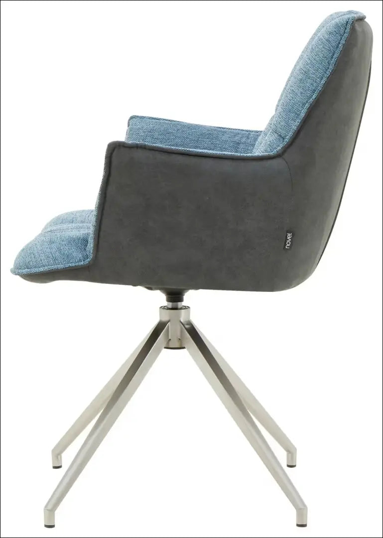 Pasukama kėdė VI1282 - €100 Save 50% 100-200, __label:Pristatymas 1-2 d.d., color-melyna, color-pilka, kedes-valgomojo