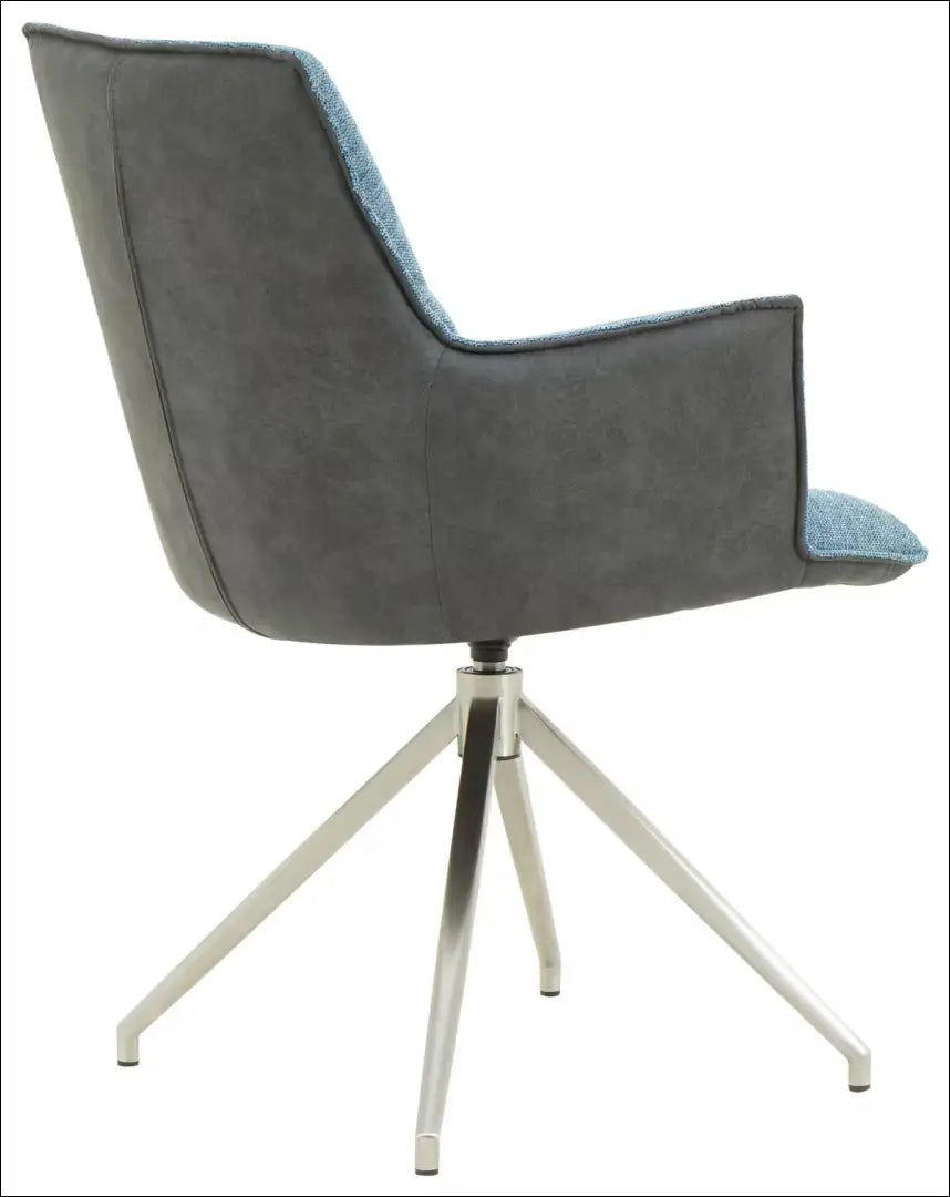 Pasukama kėdė VI1282 - €100 Save 50% 100-200, __label:Pristatymas 1-2 d.d., color-melyna, color-pilka, kedes-valgomojo