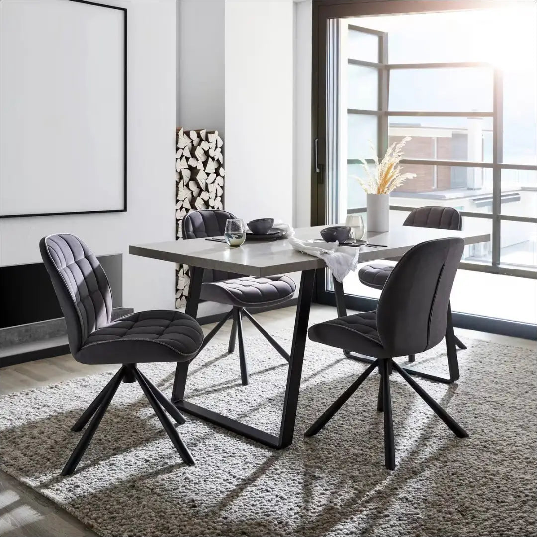 Pasukama kėdė VI1303 - €46 Save 50% 25-50, __label:Pristatymas 1-2 d.d., color-pilka, kedes-valgomojo,