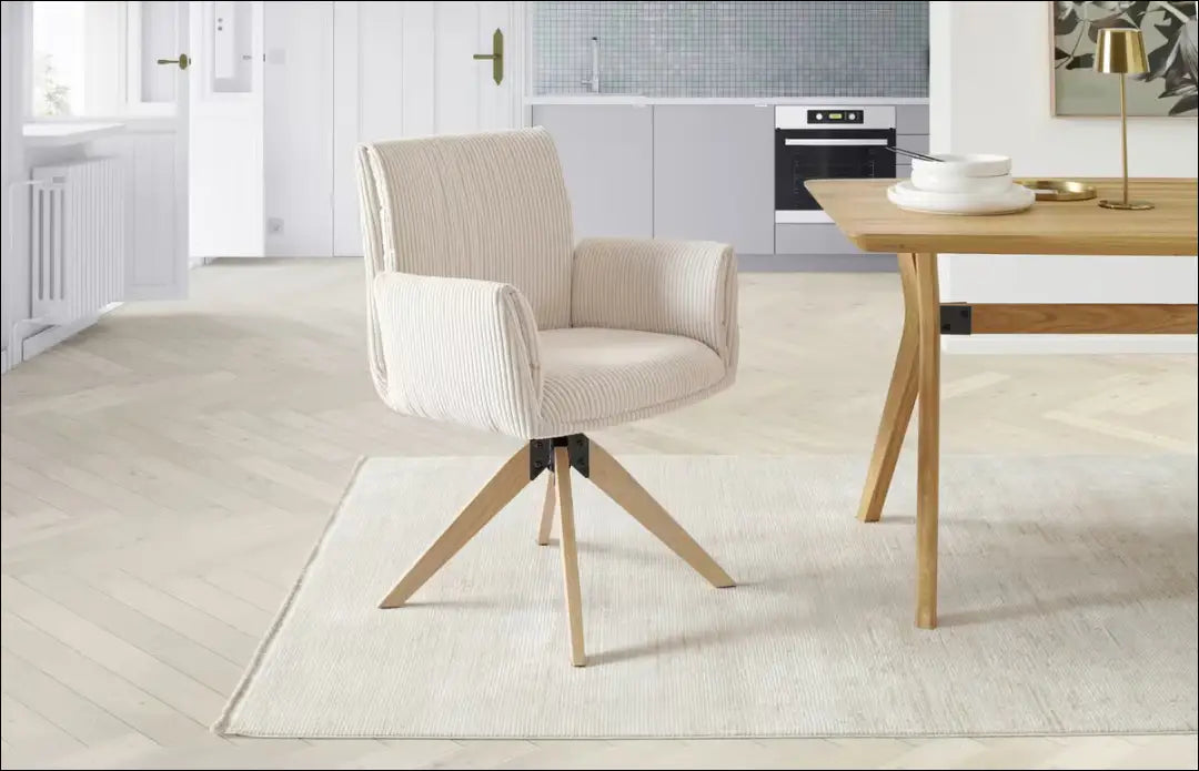 Pasukama kėdė VI1337 - €74 Save 50% 50-100, __label:Pristatymas 1-2 d.d., color-kremas, kedes-valgomojo,