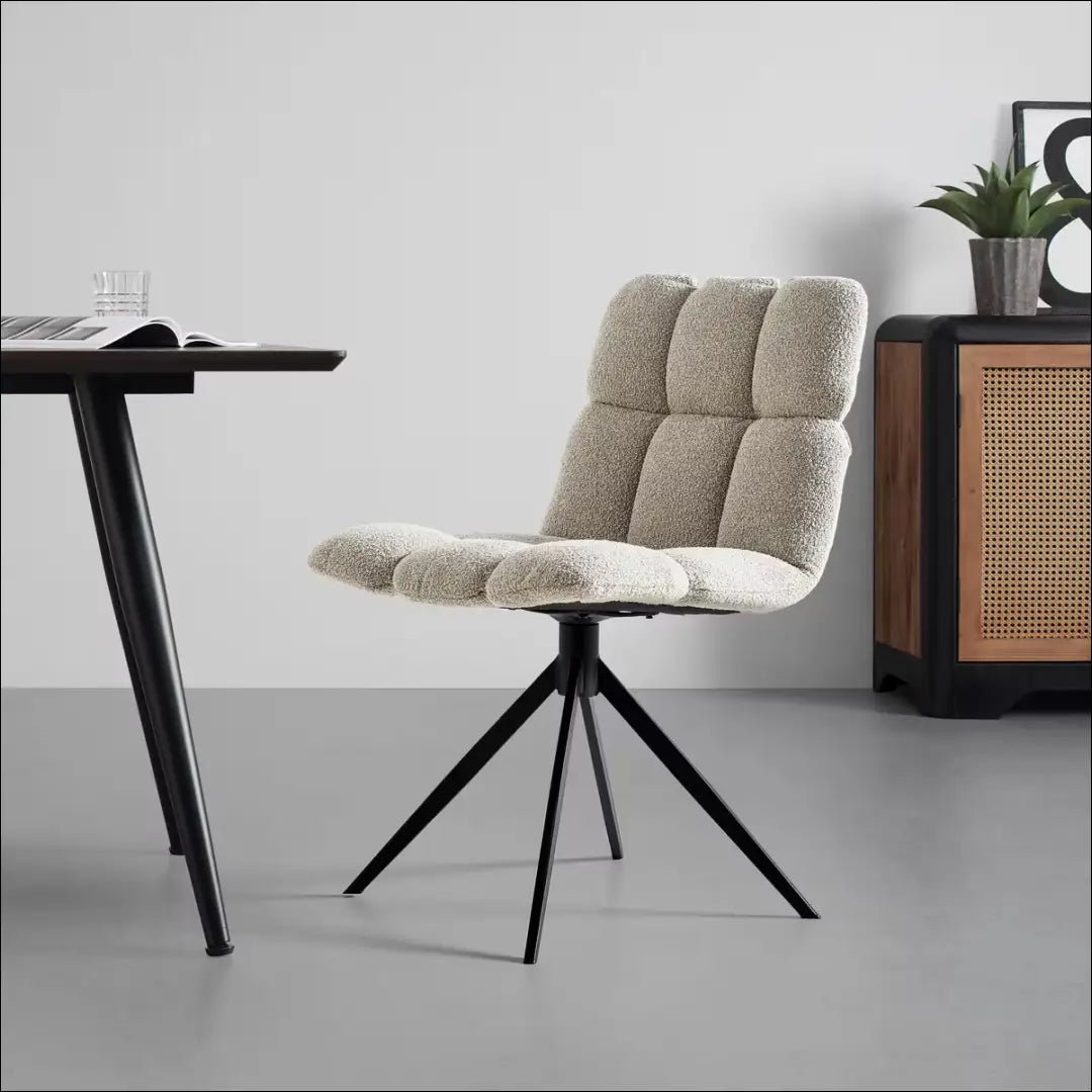 Pasukama kėdė VI1577 - €64 Save 50% 50-100, __label:Pristatymas 1-2 d.d., boucle, color-smelio, kedes-valgomojo Kėdės