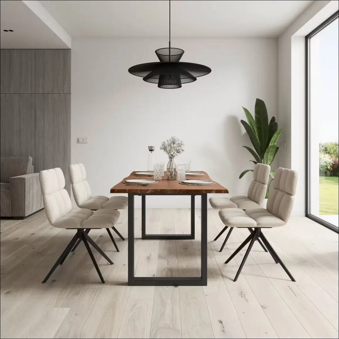 Pasukama kėdė VI1577 - €64 Save 50% 50-100, __label:Pristatymas 1-2 d.d., boucle, color-smelio, kedes-valgomojo Kėdės