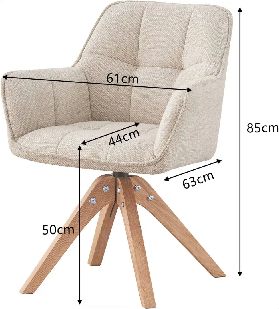 Pasukama kėdė VI1645 - €70 Save 50% 50-100, __label:Pristatymas 1-2 d.d., color-kremas, kedes-valgomojo,