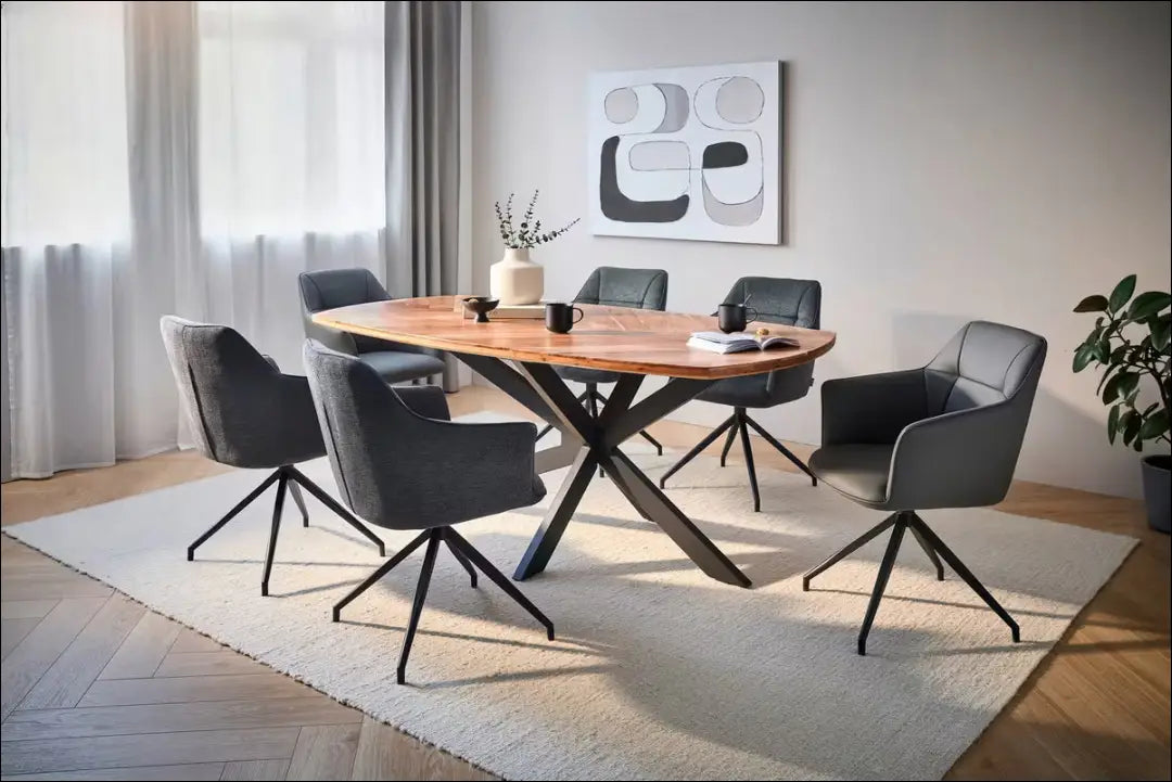 Pasukama odinė kėdė VI1312 - €105 Save 50% 100-200, __label:Pristatymas 1-2 d.d., color-pilka, kedes-valgomojo,