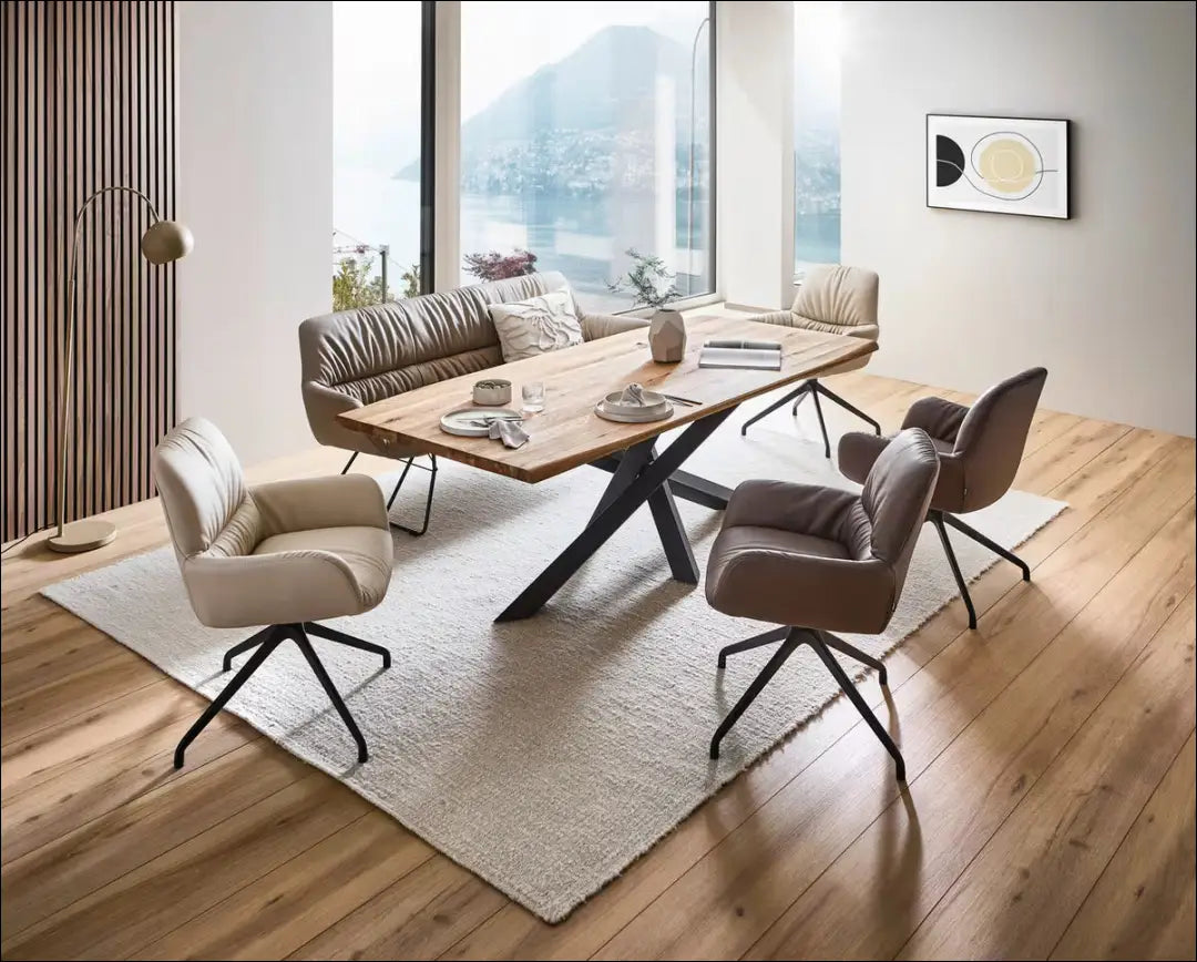 Pasukama odinė kėdė VI1315 - €150 Save 50% 100-200, __label:Pristatymas 1-2 d.d., color-kremas, kedes-valgomojo,