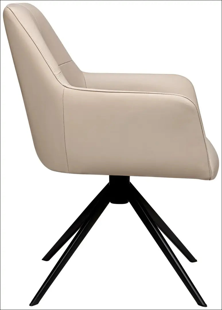 Pasukama odinė kėdė VI1317 - €230 Save 50% __label:Pristatymas 1-2 d.d., color-kremas, kedes-valgomojo, material-oda,