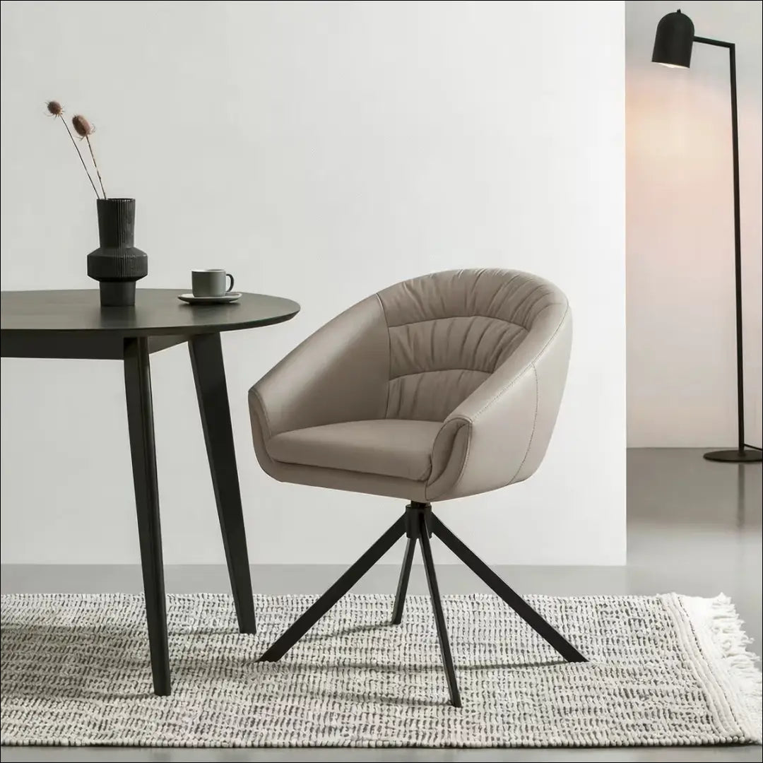 Pasukama odinė kėdė VI1349 - €94 Save 50% 50-100, __label:Pristatymas 1-2 d.d., color-pilka, kedes-valgomojo,