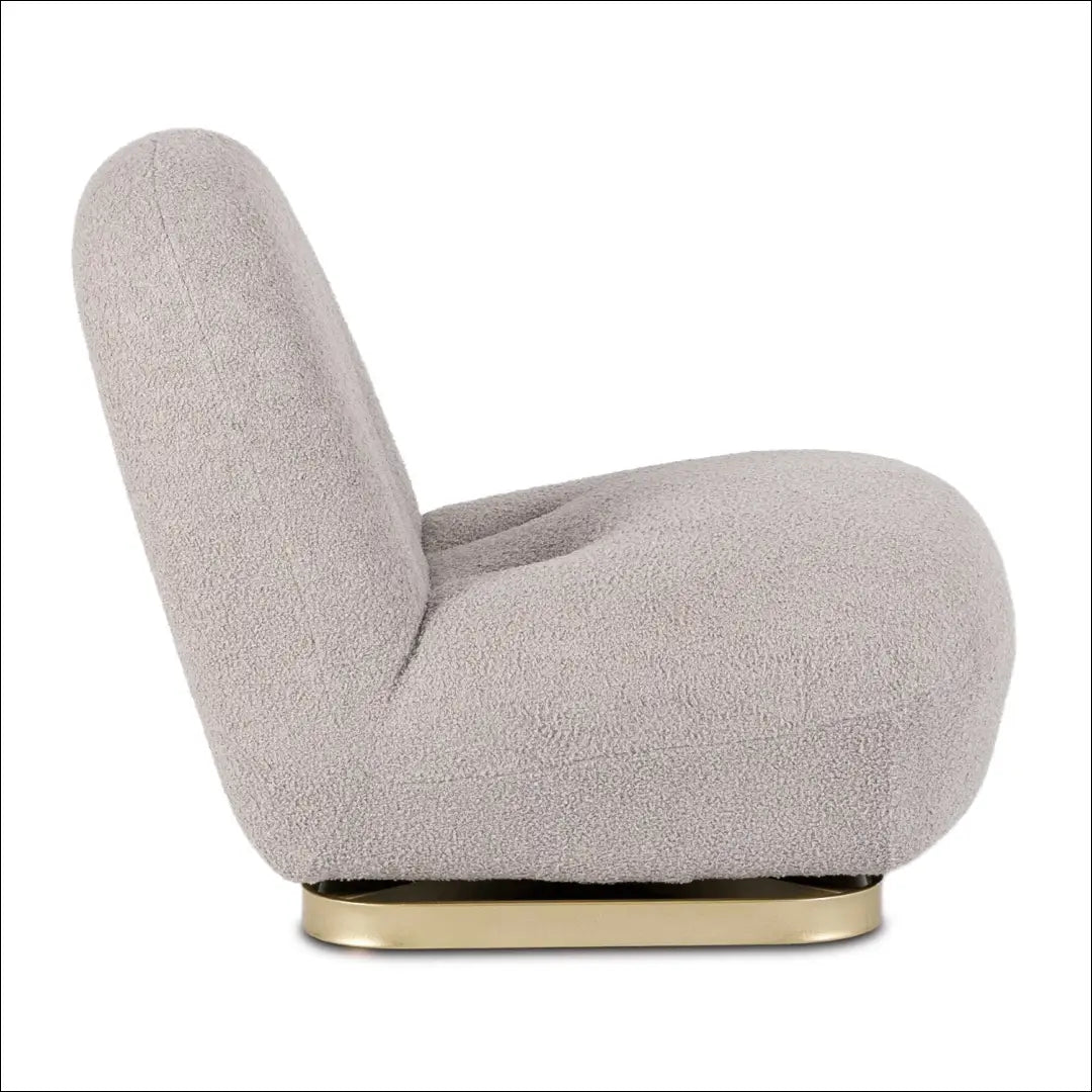Pasukama poilsio kėdė pilka boucle TE2466 - €207 Save 15% __label:Pristatymas 5-14 d.d., Newelite Naujausi produktai
