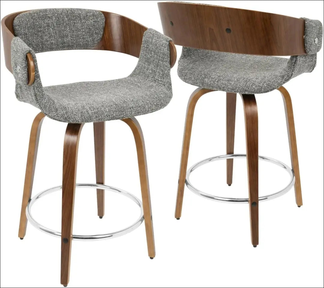 Pasukama pusbario kėdė VI1118 - €83 Save 50% 50-100, __label:Pristatymas 1-2 d.d., baro-kedes, color-pilka, color-ruda