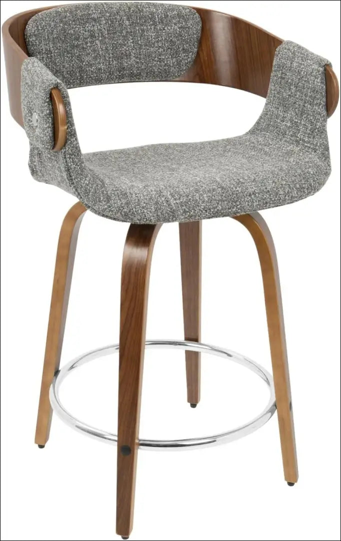 Pasukama pusbario kėdė VI1118 - €83 Save 50% 50-100, __label:Pristatymas 1-2 d.d., baro-kedes, color-pilka, color-ruda