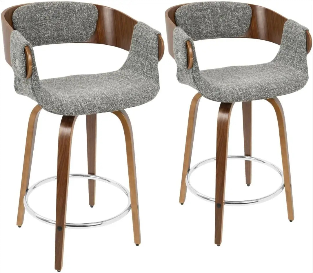 Pasukama pusbario kėdė VI1118 - €83 Save 50% 50-100, __label:Pristatymas 1-2 d.d., baro-kedes, color-pilka, color-ruda