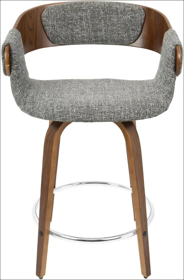 Pasukama pusbario kėdė VI1118 - €83 Save 50% 50-100, __label:Pristatymas 1-2 d.d., baro-kedes, color-pilka, color-ruda