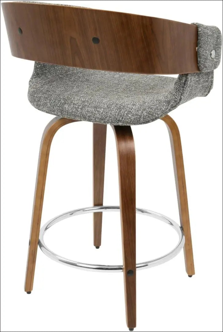 Pasukama pusbario kėdė VI1118 - €83 Save 50% 50-100, __label:Pristatymas 1-2 d.d., baro-kedes, color-pilka, color-ruda