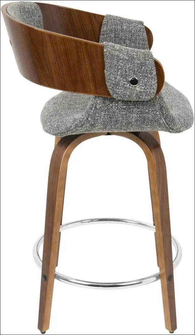 Pasukama pusbario kėdė VI1118 - €83 Save 50% 50-100, __label:Pristatymas 1-2 d.d., baro-kedes, color-pilka, color-ruda
