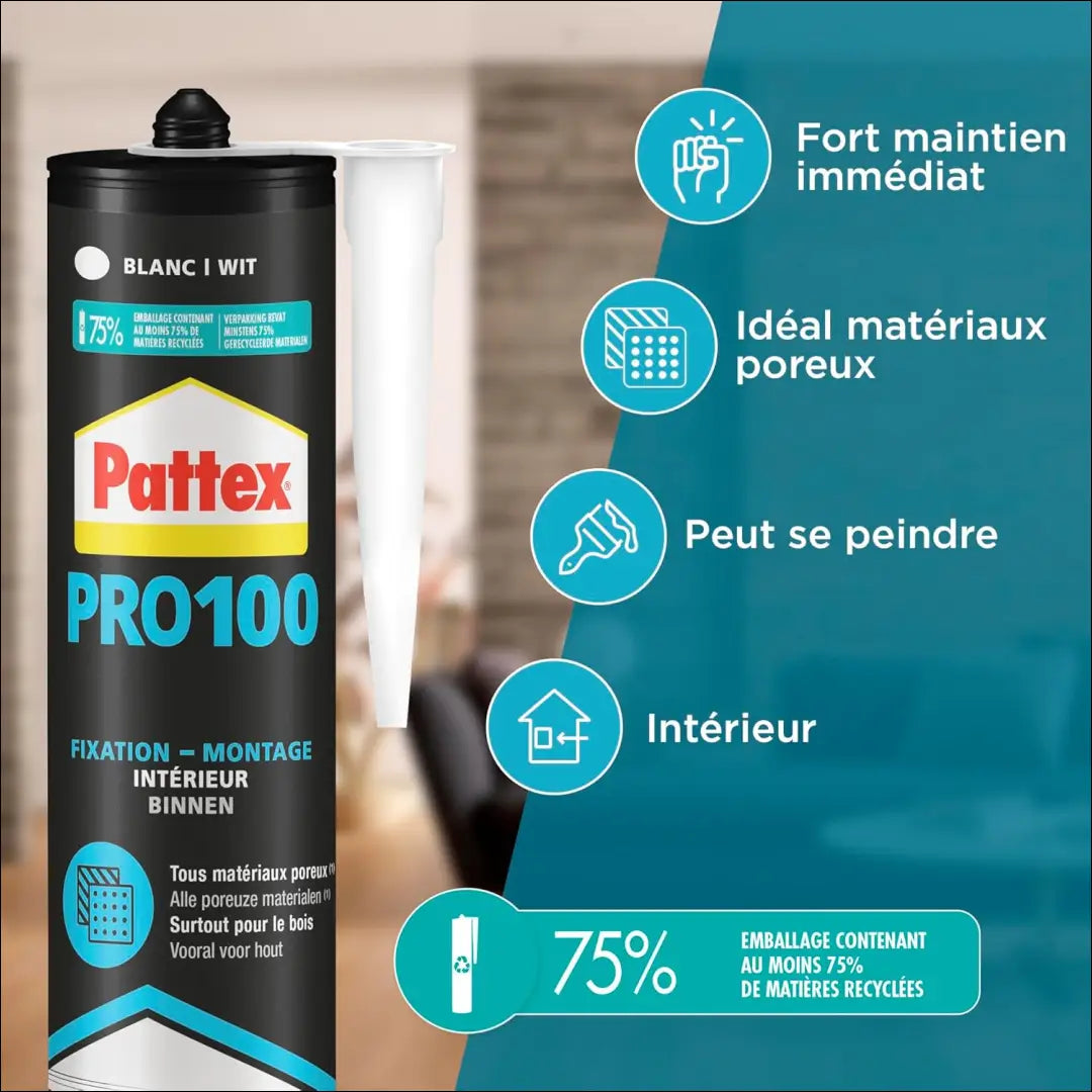 „Pattex PL100“ didelių talpų tvirtinimo klijai (4vnt) SP275 - €12 Save 50% __label:Pristatymas 1-2 d.d., kita, under-25