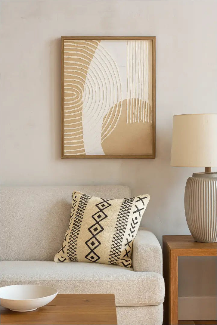 Paveikslas DI6435 - €24 Save 70% __label:Pristatymas 1-2 d.d., color-balta, color-ruda, color-smelio, interjeras Iki