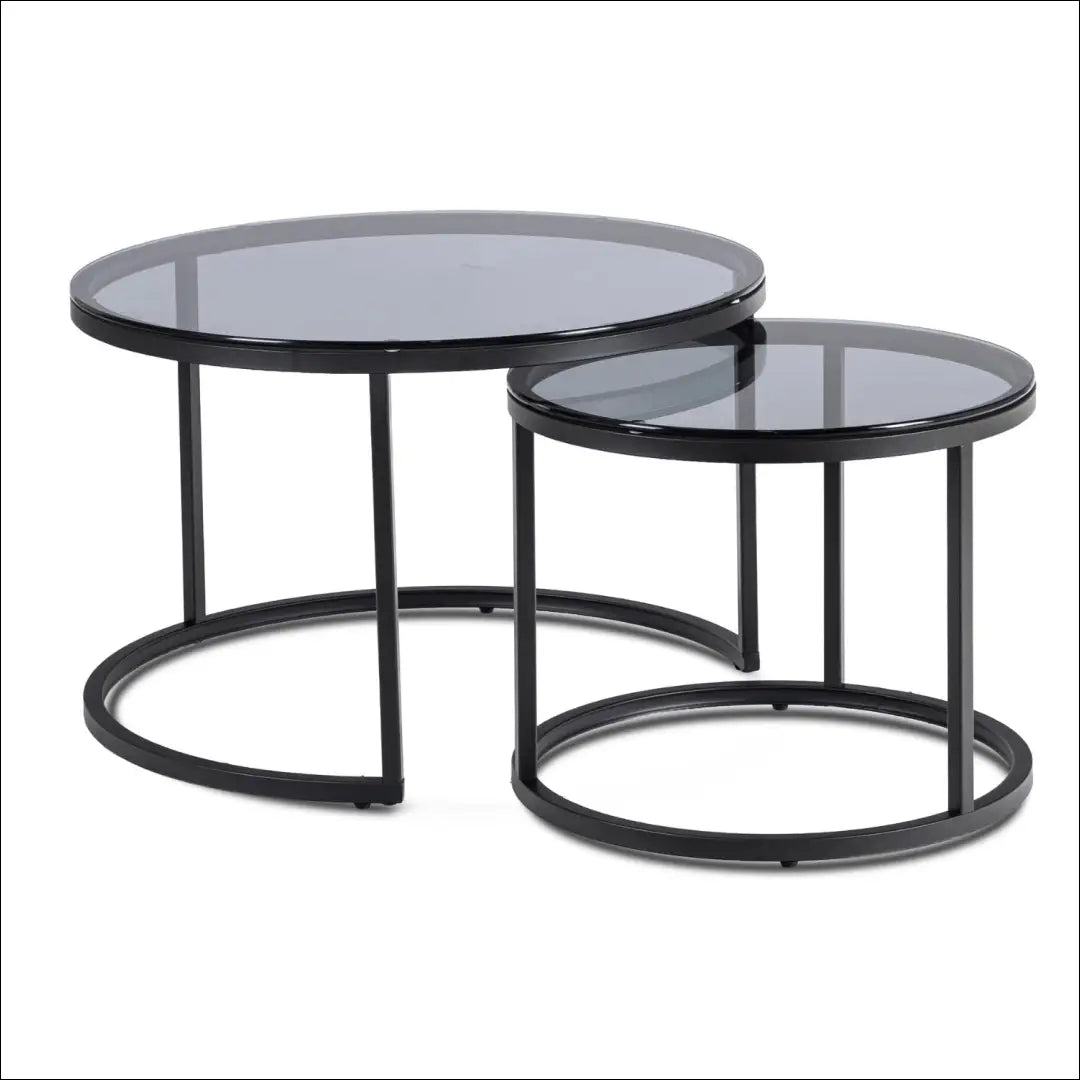 Pilkas/juodas kavos staliukų komplektas TE2524 - €99 Save 15% __label:Pristatymas 5-14 d.d., Newelite Naujausi
