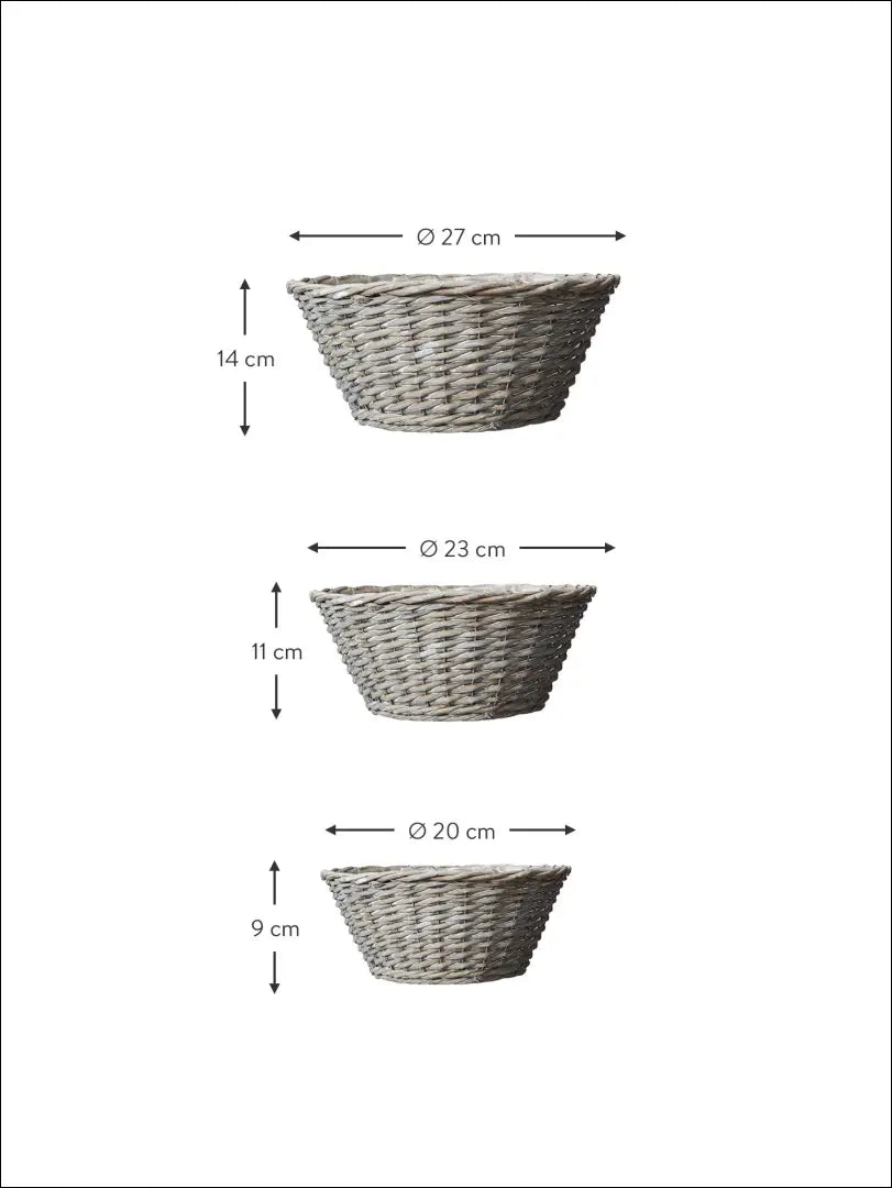 Pintų vazonėlių komplektas (3vnt) DI2390 - €10 Save 70% __label:Pristatymas 1-2 d.d., color-ruda, color-smelio,