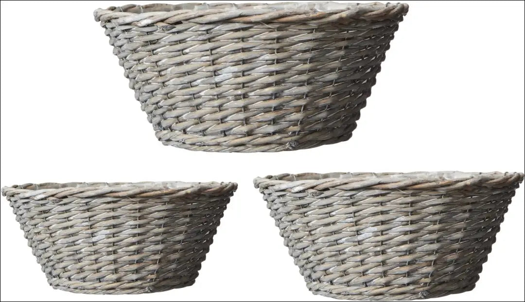Pintų vazonėlių komplektas (3vnt) DI2390 - €10 Save 70% __label:Pristatymas 1-2 d.d., color-ruda, color-smelio,