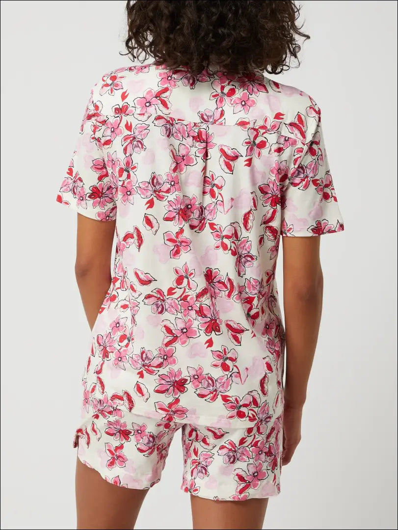 Pižama “Schiesser” DI7590 - __label:Pristatymas 1-2 d.d., color-balta, color-raudona, color-rozine, material-medvilne