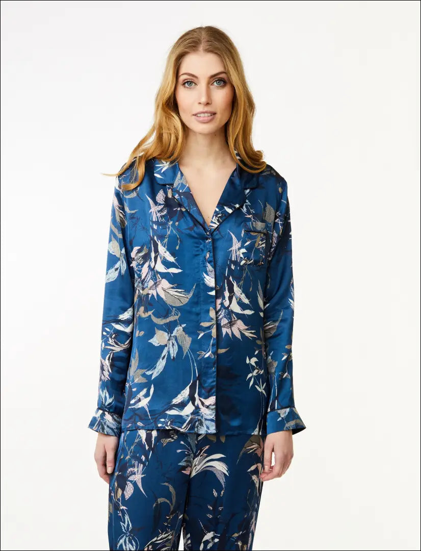 Pižamos marškiniai “CCDK’ DI7578 - __label:Pristatymas 1-2 d.d., color-melyna, material-viskoze, pizamos, tekstile Iki