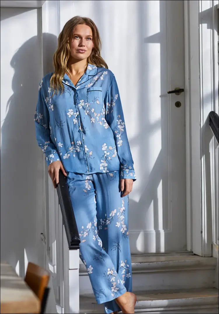 Pižamos marškiniai “CCDK’ DI7579 - __label:Pristatymas 1-2 d.d., color-melyna, material-viskoze, pizamos, tekstile Iki